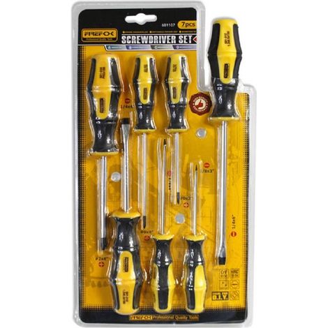 Trade Shop - Cacciaviti A Taglio Phillips 7 Pz In Cromo Vanadio Giraviti Con Punta Magnetica - (1/2)