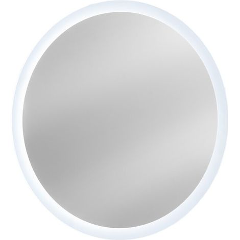 Spiegel Badezimmer LED rund 60 cm rahmenlos Design