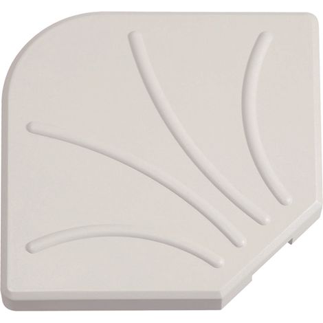 BASE IN CEMENTO BIANCO PEPERINO E DECORO PER OMBRELLONE LATERALE STONE ROSE 25KG (1/2)
