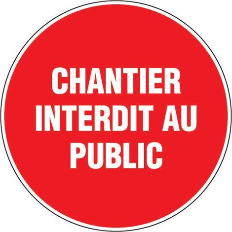 Novap Cantiere vietato al pubblico pannello rosso 30 cm