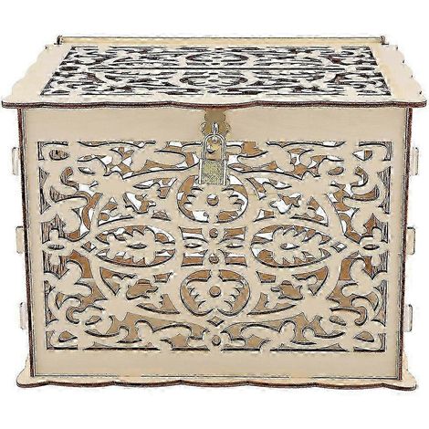 Boîte à cartes de mariage avec clés, boîte cadeau à faire soi-même pour une fête d'anniversaire (1/5)