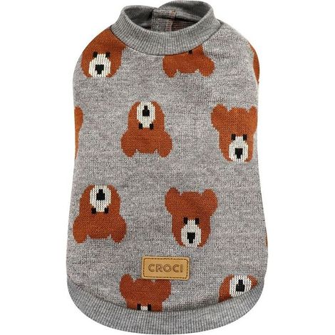 Maglioncino modello Bruno con fantasia ad orsetti per cani: 30 cm