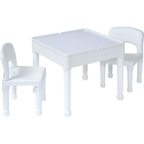 Kids Light Table and Two Chairs Set - L51 x W51 x H43 cm