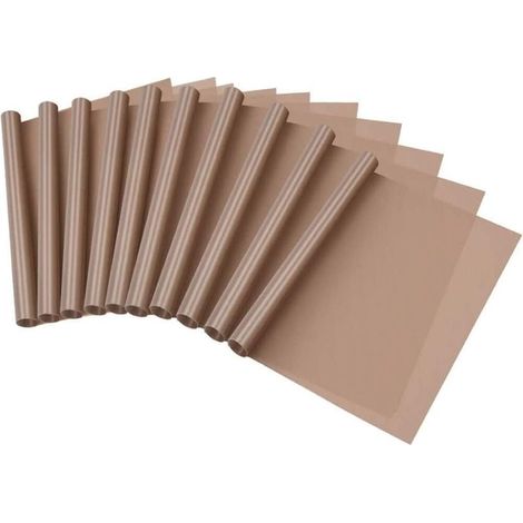 Lot de 10 feuilles de transfert en téflon pour presse à chaud - Antiadhésives - 30 x 40 cm (1/4)