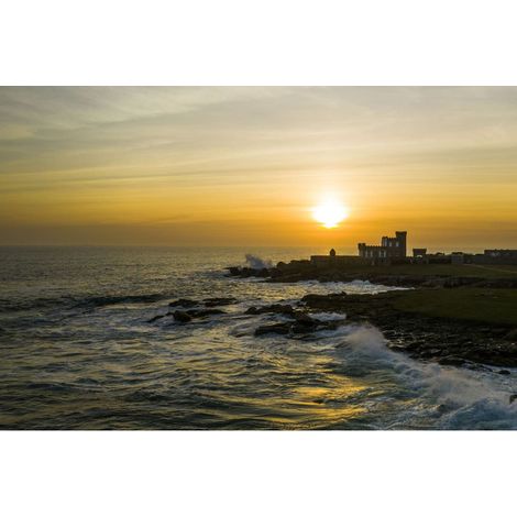 Tableau sur toile fort au crépuscule 65x97 cm - Impression sur Toile Murale Décorative - Image imprimée en HD sur Toile - Toile sur Châssis en Bois FSC - Fabriqué en France (1/4)