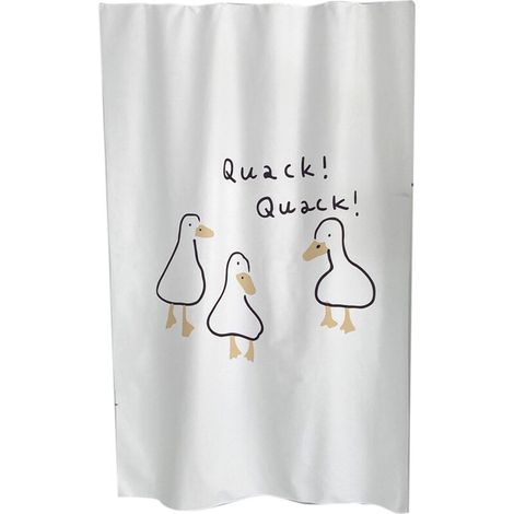 Rideau de Porte Décoratif Mignon Canard Blanc pour Cuisine Chambre Dortoir (1/5)