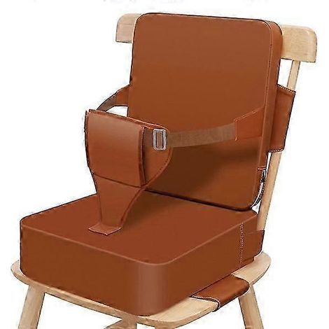 Rehausseur pour tout-petit, chaise de cuisine antidérapante, siège rehausseur avec dossier et bretelles réglables (1/5)