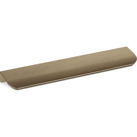 Griffleiste BLANKETT TOMMY 200 x 18 x 42 mm Aluminium Messingoptik gebürstet (1/4)