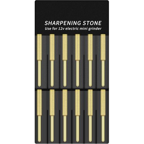 12 Stück titanbeschichtete Diamant-Schärfbohrer für elektrische Kettensägen, hohe Härte, 4,0 mm, 4,8 mm, 5,0 mm (1/4)