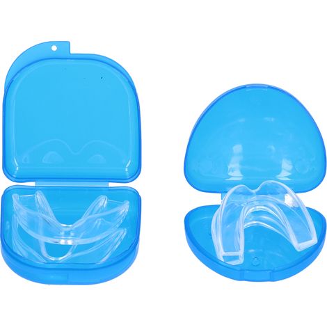 Ensemble de 4 protège-dents orthodontiques en EVA anti-grincement avec boîte de rangement (1/5)