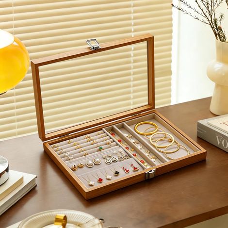 Boite a Bijoux Femme en Bois Boîtes à Bijoux et Présentoirs (1/5)