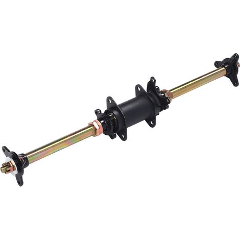 Ensemble d'essieu arrière Go Kart, 750mm, 29 pouces, avec support de fixation de cadre et brides de moyeu à boulons, pour véhicules tout-terrain ATV, Tricycle à dérive (1/5)