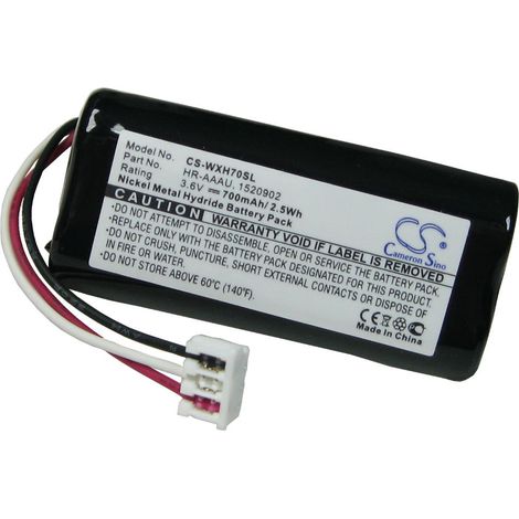 Hochleistungs Ni-MH Akku 3,6V/3,7V 700mAh für Haarschneider Wella Xpert HS70, Tondeo ECO XP, Kadus Clipper ersetzt 1520902, 1535045, HR-AAAU, 60-1522696 Batterie Battery
