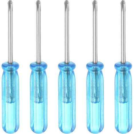 Mini Phillips Tournevis, 1.6mm Croix Tête 45mm Longueur pour Petit Appareils Réparation, 5 pcs (1/5)