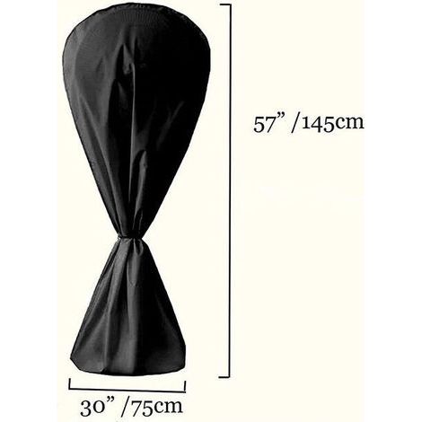 Housse de ventilateur imperméable à l'eau et à la poussière pour ventilateur électrique Pour intérieur et extérieur，14575cm (noir) (1/5)