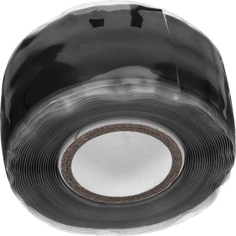 Ruban adhésif en silicone noir, pour réparer les fuites de tuyaux, (1/5)