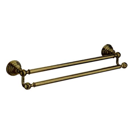 Porte serviettes double 60cm museo vieux bronze - CRISTINA ONDYNA CA21793