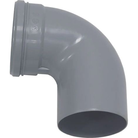Vaillant Curva 87 gradi per tubo scarico fumi rigido DN 130, PP, 0020042765