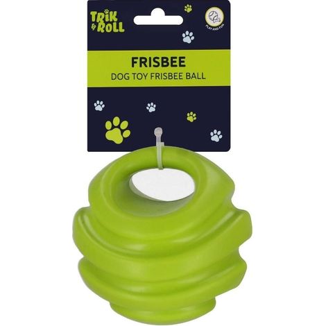 Pelota frisbee de juguete para perros, verde, 12 cm, 0651 (1/4)