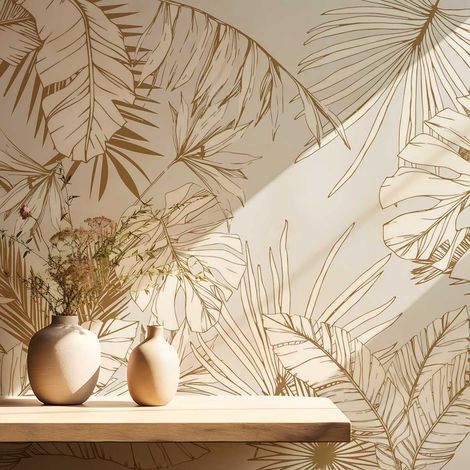 Papier peint coco beige papier peint (1/5)