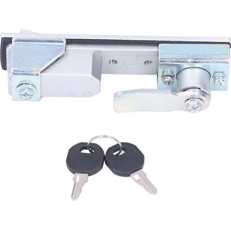 Verrou de sécurité pour poignée de porte de camping-car avec deux clés, en alliage de zinc chromé, adapté aux camping-cars et aux yachts. (1/5)