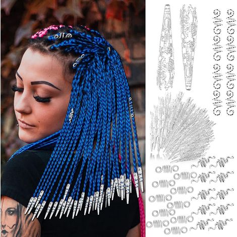 Set mit 130 Haaraccessoires aus Aluminium (1/5)