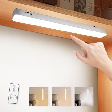 x 42cm Wireless LED Light Bar, 3 Color Temperatures, Remote Control with Timer, for Kitchen Cabinets (1/5)