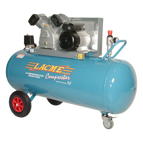 Lacme - Compresseur à courroie 4CV Monophasé 23m3/h cuve 200L - 23V200M