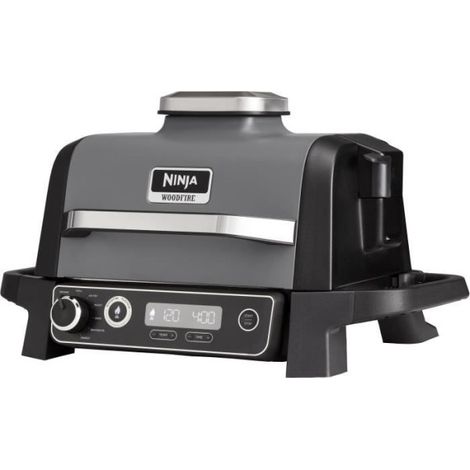 Ninja – Barbecue électrique 2400W – Grill, fumoir et air fryer – Technologie Woodfire pour arômes authentiques – 7 programmes de cuisson - OG701EU (1/5)