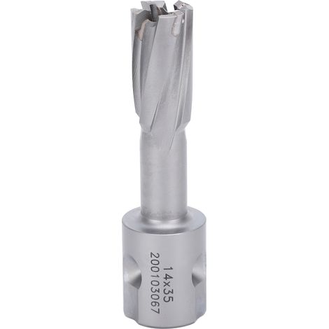 Foret trépan carbure cémenté, queue universelle, plaque acier, perçage profond 14-35mm (1/5)