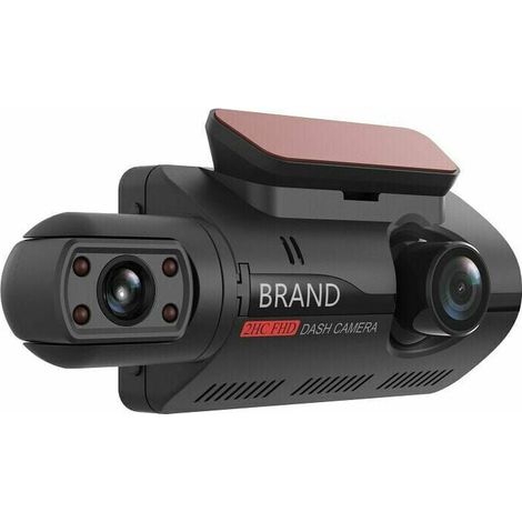 Front and Rear Dash Cam Car Camera, Full HD, 140° Wide Angle, Front + Internal, 1 Piece. HD Night Vision Dual Lens Driving Recorder