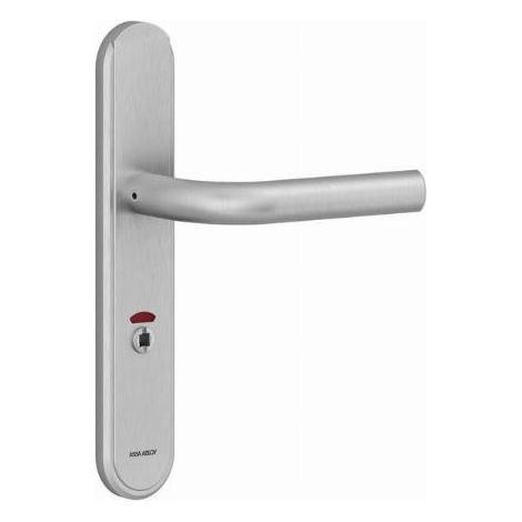 Ensemble Vercy AH200 Béquille 471L sur plaque Condamnation voyant BEZAULT entraxe 195 C7 inox brossé - 204785