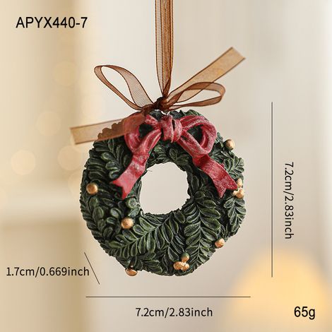 Décoration de Noël en résine peinte, suspension pour sapin avec cloche rétro en relief, ornement coloré style cartoon, accessoire festif pour maison et fête (1/5)
