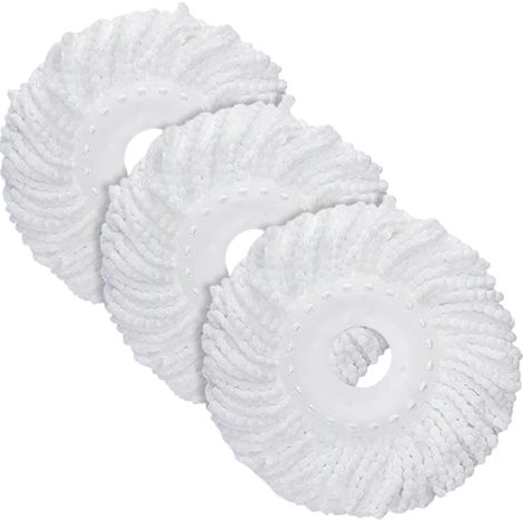 Lot de 8 serpillères de rechange pour balai à franges flottantes, accessoires de nettoyage pour serpillère (1/5)