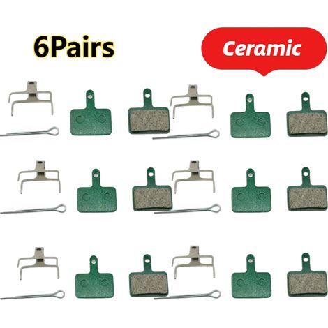2/4/6/8/10 paires de plaquettes de frein à disque hydrauliques en céramique compatibles avec les modèles M375, M445, M446, Deore, MT200, SLX et M6100 (1/5)
