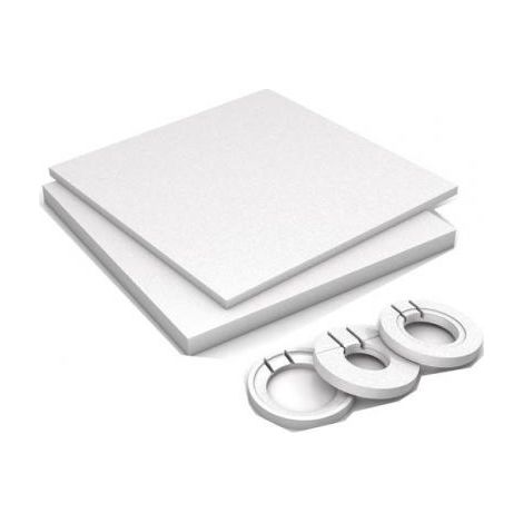 Wedi – Receveur de douche à carreler 1500x1500x90 mm – Éléments redécoupables – S'adapte à tous les receveurs Fundo – Pour chantiers humides