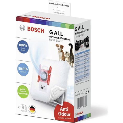 Electrodomésticos, bolsa para aspiradora BBZAFGALL tipo G ALL, AirFresh, especial para mascotas, accesorios para aspiradoras (1/5)