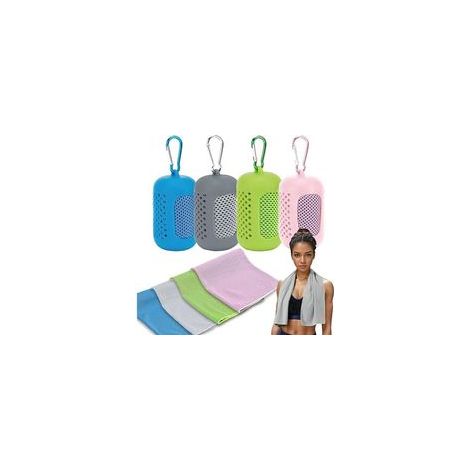 Kühlhandtuch – Mikrofaser, 101,6 x 30,5 cm – Für Sport, Yoga, Laufen, Outdoor-Aktivitäten – 4er-Pack (1/5)