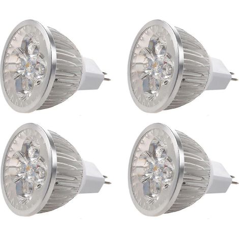 4er-Pack MR16 GU5.3 12V 1W warmweiße LED-Lampen, Strahler (1/4)