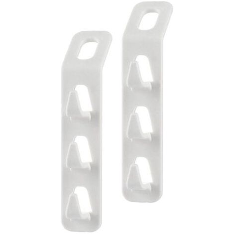 Set 2 Pz Connettori Appendiabiti Salvaspazio Per Armadio Grucce A 3 Ganci 87356 (1/5)