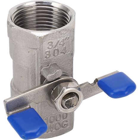 Schwenkhahn, gerade Schwenkhahn aus Edelstahl 1000 PSI, Gewindeflansch für Schlauchanschluss mit 3/4 Zoll Innengewinde für Waschmaschinentubing
