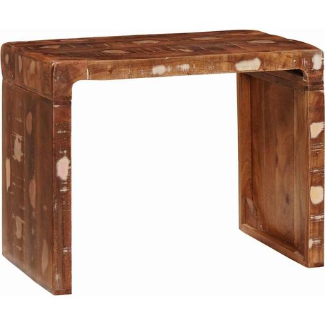 Table d'appoint Table de chevet - Marron 60 x 35 x 46 cm Bois Recyclé Solide fr36540 (1/5)