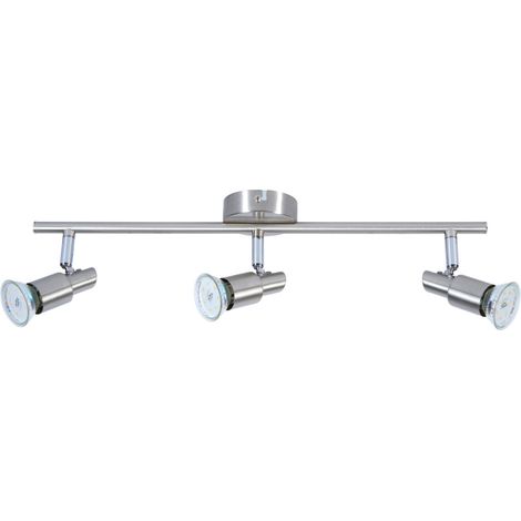 LED-Lampe 3er Spot Lina nickel-chrom 47 x 12 cm warmweiß