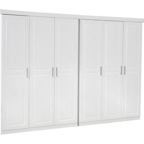 Magnus Kleiderschrank 6-Trg. Breite 280 cm, Höhe 190 cm weiß.