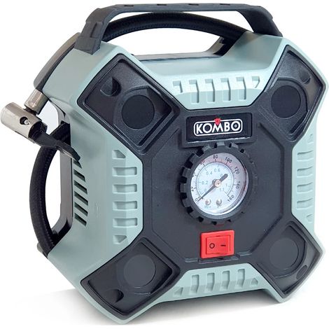 Compressore Elettrico Con Tubo 63cm E 3 Adattori 12v
