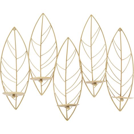 WALL CANDLE HOLDER LEAF CM 66X14X56