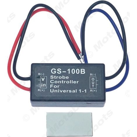 GS-100B One-to-One LED/HID Brake Light Strobe Controller for Cars and Motorcycles (1/4)