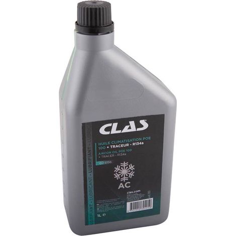 Huile climatisation poe 100 1l + traceur - r134a - CO 6158 - CLAS Equipements
