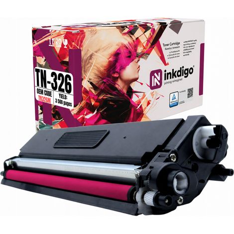 Toner Inkdigo TN326M compatibile con Brother DCP-L8400CDN HL-L8250CDN, certificato TÜV. (1/5)
