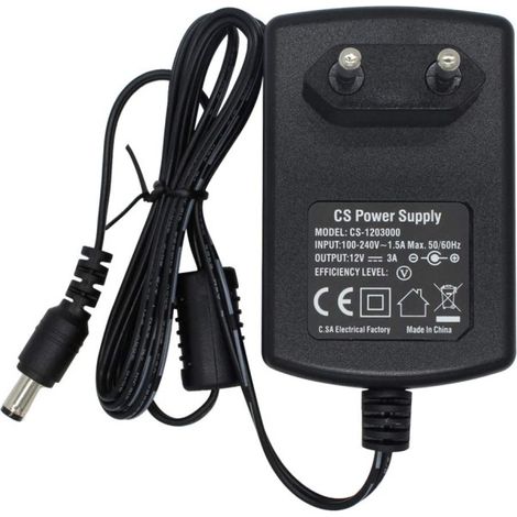 Adaptateur D'alimentation Stabilise Universel Ac/dc 12v 3a Q-12v (1/5)